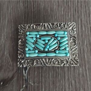 Streets Ahead Turquoise Beaded Buckle